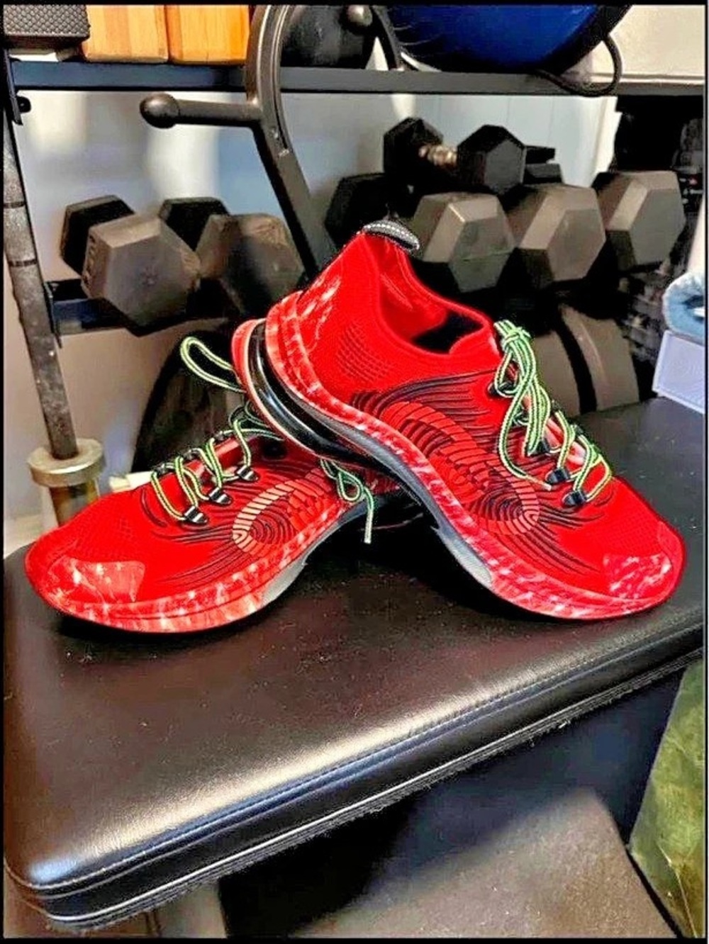 Gucci Run Sneaker Red & Black Sneakers
